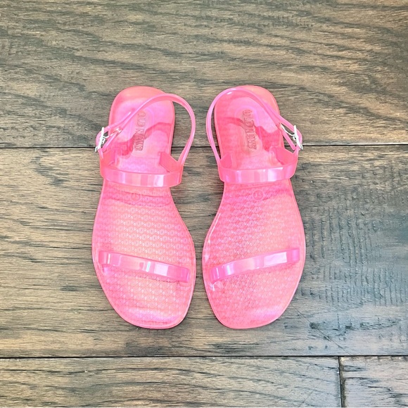 OLD NAVY Shiny-Jelly Double Strap Sandals - Picture 2 of 3